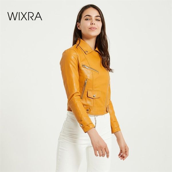 wixra womens faux leather jackets zipper casual slim pu outerwear classic moto biker jacket spring autumn lady basic coat 201030, Black
wixra womens faux leather jackets zipper casual slim pu outerwear classic moto biker jacket spring autumn lady basic coat 201030, Black