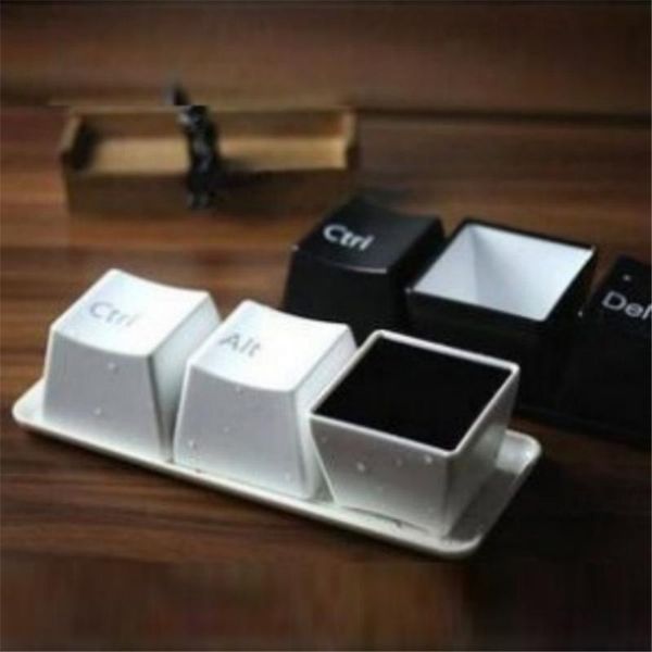 mugs 3pcs set keyboard button modeling cup mug with plate coffee container white black creative gifts water ctrl alt del
mugs 3pcs set keyboard button modeling cup mug with plate coffee container white black creative gifts water ctrl alt del