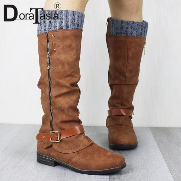 boots doratasia big size 35-43 ladies chunky heels mid calf 2021 classic retro daily women buckle zipper shoes woman, Black
boots doratasia big size 35-43 ladies chunky heels mid calf 2021 classic retro daily women buckle zipper shoes woman, Black