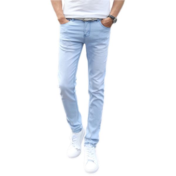 new jeans men fashion skinny denim pencil pants slim denim jeans homme trousers male solid colors sky blue pantalones size 27-36
new jeans men fashion skinny denim pencil pants slim denim jeans homme trousers male solid colors sky blue pantalones size 27-36
