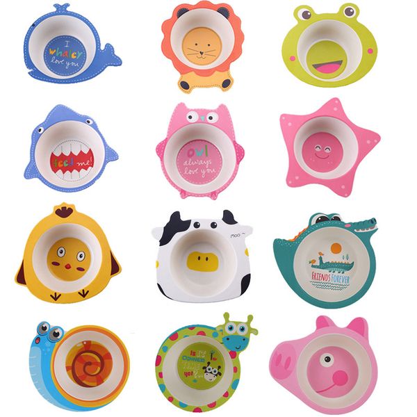 cartoon bamboo fiber baby feeding bowl kids baby food dishes 8 styles lj201110
cartoon bamboo fiber baby feeding bowl kids baby food dishes 8 styles lj201110