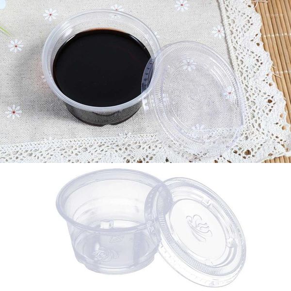 storage bottles & jars 50pcs disposable plastic clear sauce chutney cups boxes with lid takeaway grade pp cups(4oz)1
storage bottles & jars 50pcs disposable plastic clear sauce chutney cups boxes with lid takeaway grade pp cups(4oz)1