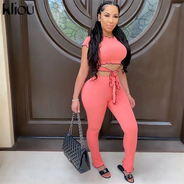 kliou women ruffles two pieces set bandage crop + high waist slim leggings solid outfit skinny ruffles fitness tracksuit 201104, Gray
kliou women ruffles two pieces set bandage crop + high waist slim leggings solid outfit skinny ruffles fitness tracksuit 201104, Gray