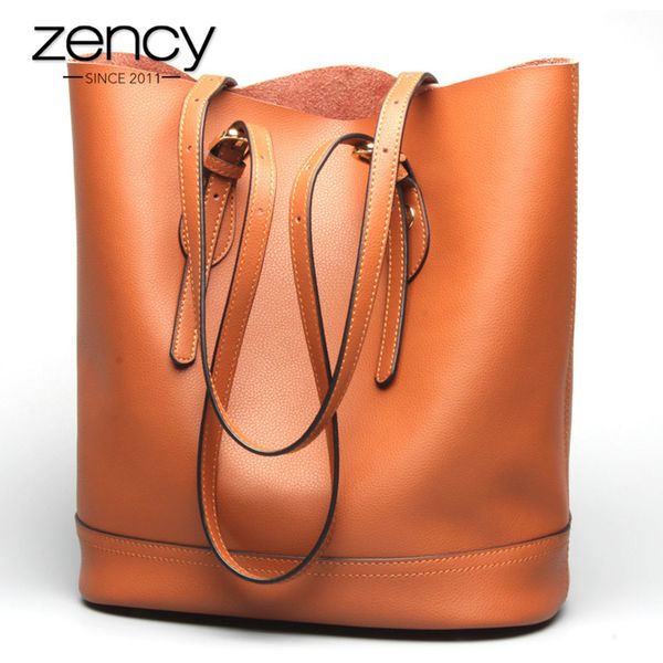 zency large capacity women shoulder bags 100% genuine leather handbag brown vintage shopping bag super quality casual tote purse c0121
zency large capacity women shoulder bags 100% genuine leather handbag brown vintage shopping bag super quality casual tote purse c0121