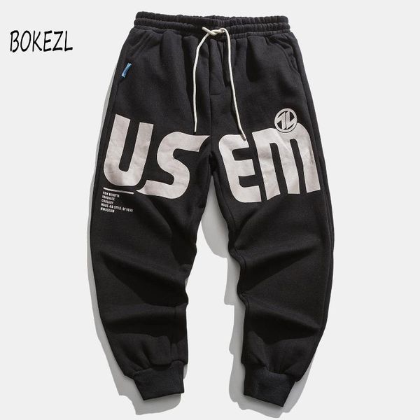 bokezl hip hop harem pants man streetwear letter printed fleece pants sweatpants harajuku oversized loose joggers men trousers, Black
bokezl hip hop harem pants man streetwear letter printed fleece pants sweatpants harajuku oversized loose joggers men trousers, Black