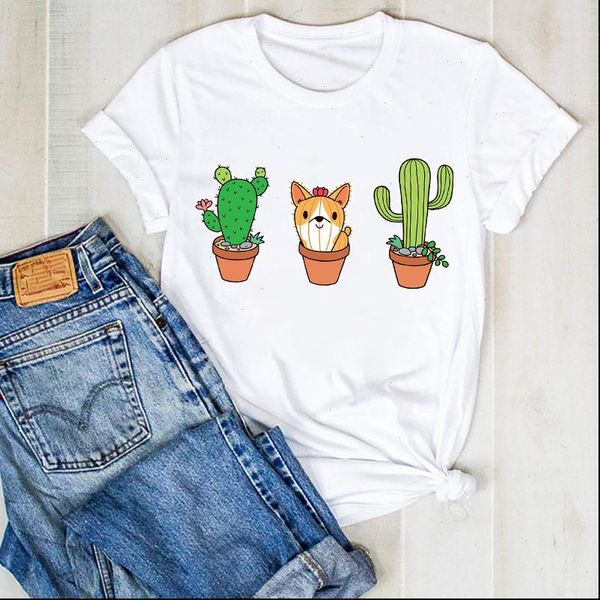 women lady plant summer dog funny cactus print ladies t tee tshirt womens female shirt clothes graphic clothing t shirt, White
women lady plant summer dog funny cactus print ladies t tee tshirt womens female shirt clothes graphic clothing t shirt, White