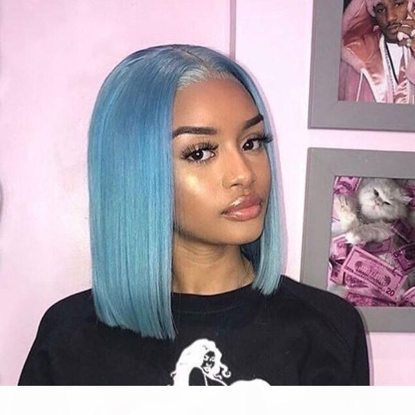light blue wig brazilian remy purple highlight lace front wig preplucked short human hair bob wigs for black women, Black;brown
light blue wig brazilian remy purple highlight lace front wig preplucked short human hair bob wigs for black women, Black;brown