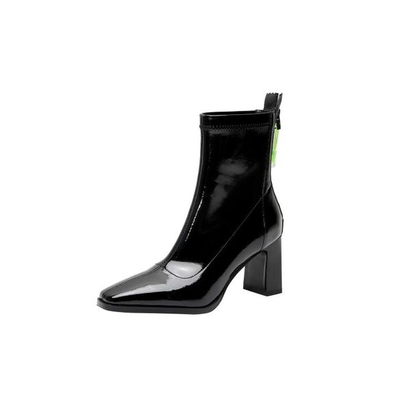 2020 winter and new leather with thick women's thin, wild, small, high heels short-tube boots fbzo, Black
2020 winter and new leather with thick women's thin, wild, small, high heels short-tube boots fbzo, Black