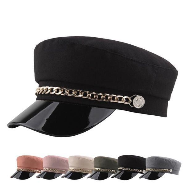 berets fashion wool solid visor hat autumn and winter vintage patchwork pu beret cap for women england style flat, Blue;gray
berets fashion wool solid visor hat autumn and winter vintage patchwork pu beret cap for women england style flat, Blue;gray