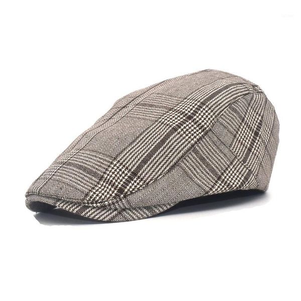 men's classic plaid beret women's casual sports cap cotton beret hat flat cap a31, Blue;gray
men's classic plaid beret women's casual sports cap cotton beret hat flat cap a31, Blue;gray