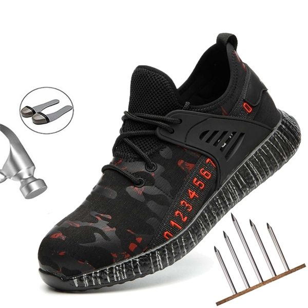new breathable men's boots steel toe puncture proof safety men shoes work sneakers y200915, Black;brown
new breathable men's boots steel toe puncture proof safety men shoes work sneakers y200915, Black;brown