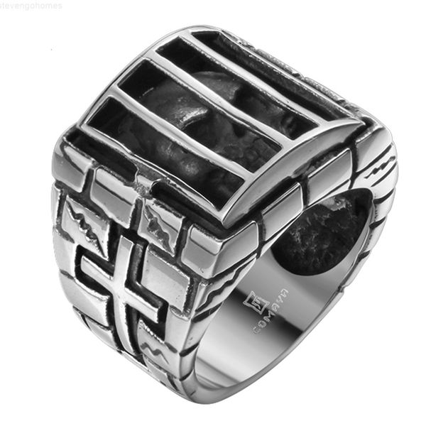 retro gothic prison unique skull mens stainless caged steel ring us size#8-11, Silver
retro gothic prison unique skull mens stainless caged steel ring us size#8-11, Silver