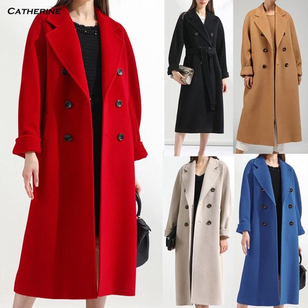 wool blend winter tweed coat women long sleeve elegant solid double breasted female outwear coat autumn lapel streetwear, Black
wool blend winter tweed coat women long sleeve elegant solid double breasted female outwear coat autumn lapel streetwear, Black