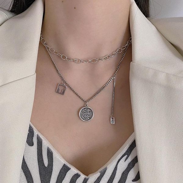 s925 sterling silver necklace for womenretro english letter necklace t-shaped double layered simple jewelry wholesale
s925 sterling silver necklace for womenretro english letter necklace t-shaped double layered simple jewelry wholesale