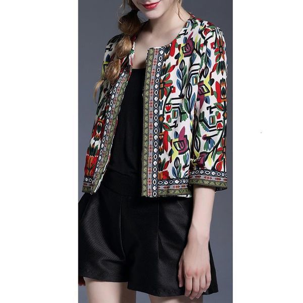 women embroidery printed jacket three-quarter sleeve thin vintage autumn long sleeve coat am0650 drop shipping, Black;brown
women embroidery printed jacket three-quarter sleeve thin vintage autumn long sleeve coat am0650 drop shipping, Black;brown