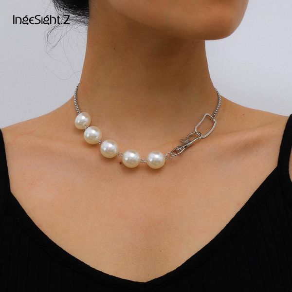 ingesight.z bohemian imitation pearl chain choker necklace collar simple minimalist short clavicle necklaces for women jewelry, Silver
ingesight.z bohemian imitation pearl chain choker necklace collar simple minimalist short clavicle necklaces for women jewelry, Silver