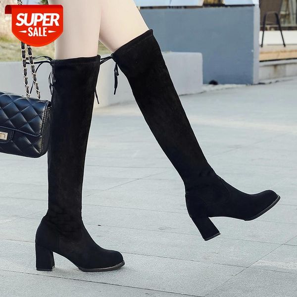 2020 new women's over-the-knee stovepipe high-heeled boots velvet warm soft stretch winter size 44 women shoes flock boots women #df1e, Black
2020 new women's over-the-knee stovepipe high-heeled boots velvet warm soft stretch winter size 44 women shoes flock boots women #df1e, Black