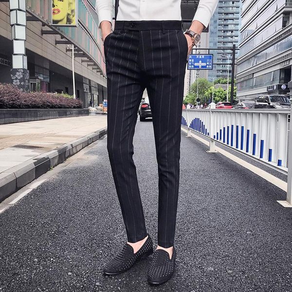 2020 fashion men striped dress pant business slim casual slim fit pantalon a carreau homme classic vintage check suit trousers1, White;black
2020 fashion men striped dress pant business slim casual slim fit pantalon a carreau homme classic vintage check suit trousers1, White;black