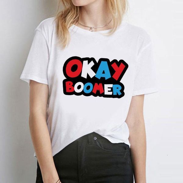 2021 okay boomer colours printed women t shirt cool fashion short sleeve o-neck t shirts casual loose christmas, White
2021 okay boomer colours printed women t shirt cool fashion short sleeve o-neck t shirts casual loose christmas, White