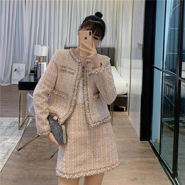 elegant two piece skirt set for women beading o neck tweed jacket open stitch+tassel a line skirt mini autumn pink outfits, Gray
elegant two piece skirt set for women beading o neck tweed jacket open stitch+tassel a line skirt mini autumn pink outfits, Gray