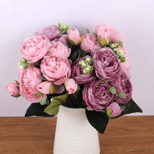 30cm rose pink silk bouquet peony artificial flowers 5 big heads 4 small bud bride wedding home decoration fake flow bbyakh
30cm rose pink silk bouquet peony artificial flowers 5 big heads 4 small bud bride wedding home decoration fake flow bbyakh