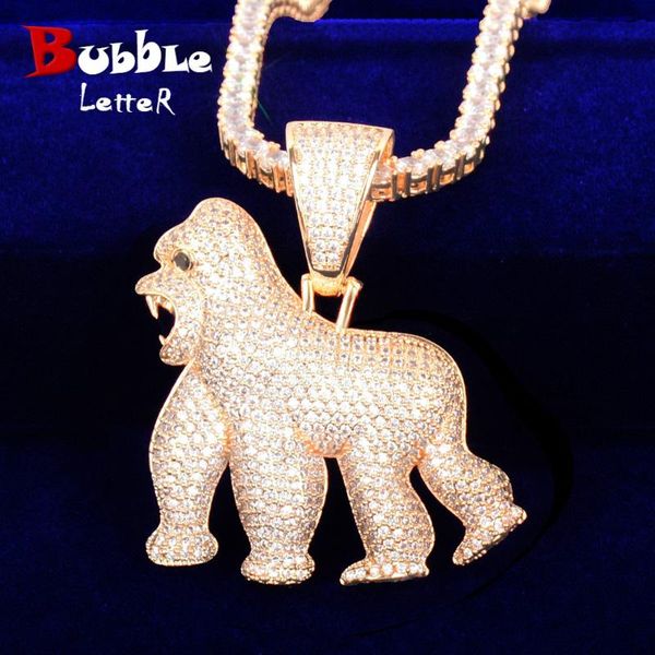 animal orangutan pendant gold color bling zircon men's hip hop necklace chain rock jewelry, Silver
animal orangutan pendant gold color bling zircon men's hip hop necklace chain rock jewelry, Silver