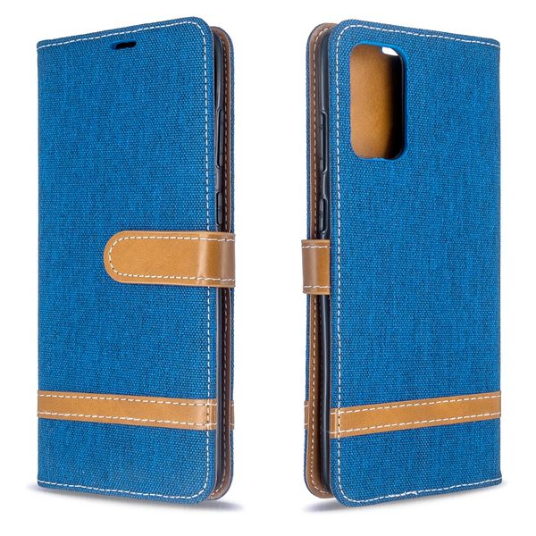 for galaxy s20 ultra color matching denim texture horizontal flip pu leather case with holder card slots wallet lanyard
for galaxy s20 ultra color matching denim texture horizontal flip pu leather case with holder card slots wallet lanyard