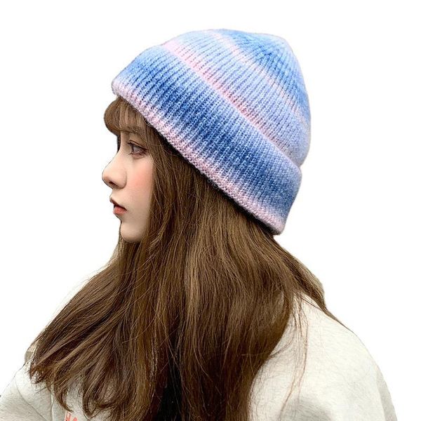 beanie/skull caps 2021 winter hats women thick rainbow knitted female warm skullies gradient tie dye beanies for wholesale drop, Blue;gray
beanie/skull caps 2021 winter hats women thick rainbow knitted female warm skullies gradient tie dye beanies for wholesale drop, Blue;gray