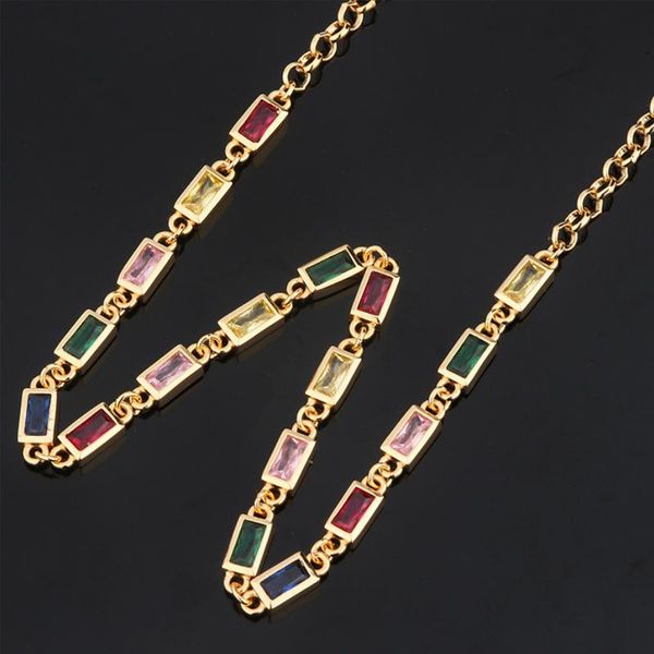 chokers yanda classical square color crystal necklace trendy luxury gold chain shinny geometric charm jewelry for women gift, Golden;silver
chokers yanda classical square color crystal necklace trendy luxury gold chain shinny geometric charm jewelry for women gift, Golden;silver