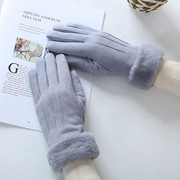 five fingers gloves women winter warm cashmere three ribs cute bear mittens double thick plush wrist suede leather touch screen driving c4, Blue;gray
five fingers gloves women winter warm cashmere three ribs cute bear mittens double thick plush wrist suede leather touch screen driving c4, Blue;gray