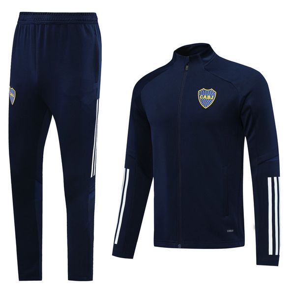 2020 2021 Boca Juniors Football Jersey Boca Juniors Gago Osvaldo Carlitos Perez De Rossi Tevez Pavon Jrs Men's Jacket Sportswear Set