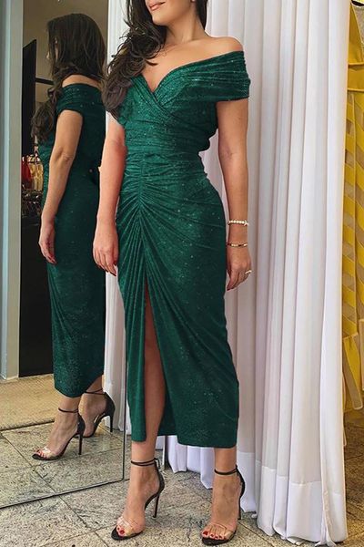 2021 New Green/black Flash Open V-cleavage Sleeveless Shoulders Elegant v Dress with Short Female Sleeves Dressed in High Quality Rokd, Black;gray
2021 New Green/black Flash Open V-cleavage Sleeveless Shoulders Elegant v Dress with Short Female Sleeves Dressed in High Quality Rokd, Black;gray