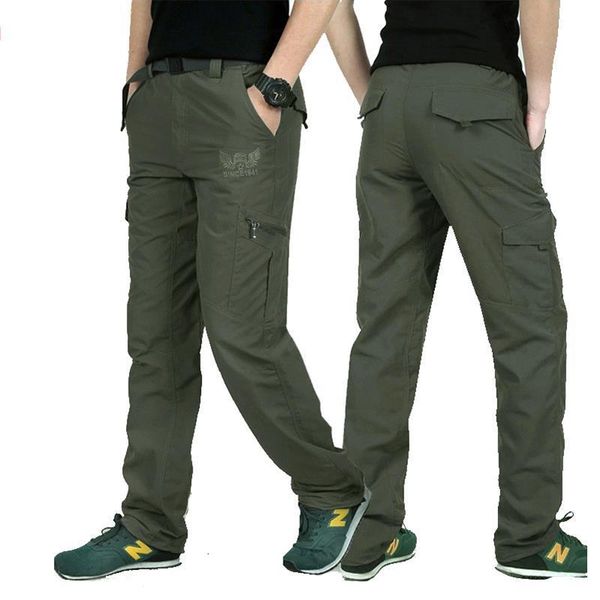 men's military style cargo pants men summer waterproof breathable male trousers joggers army pockets casual pants plus size t-q, Black
men's military style cargo pants men summer waterproof breathable male trousers joggers army pockets casual pants plus size t-q, Black