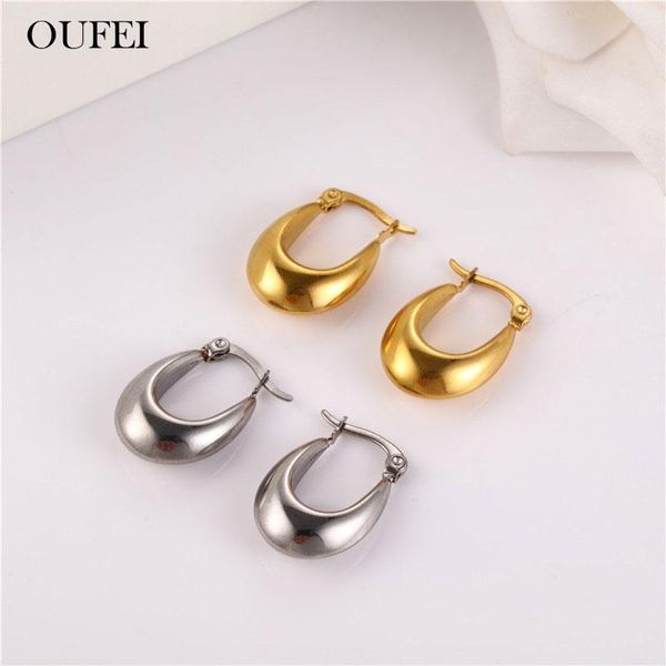 hoop & huggie oufei woman earrings for women stainless steel jewelry korean earings fashion accessories, Golden;silver
hoop & huggie oufei woman earrings for women stainless steel jewelry korean earings fashion accessories, Golden;silver