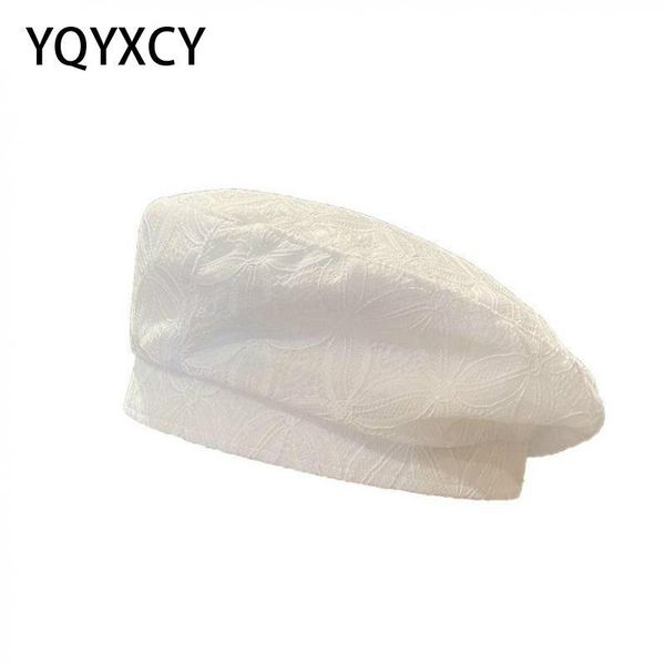 berets yqyxcy hat women beret lace flower breathable hollow summer hats for painter cap korean fashion brand design gorro, Blue;gray
berets yqyxcy hat women beret lace flower breathable hollow summer hats for painter cap korean fashion brand design gorro, Blue;gray