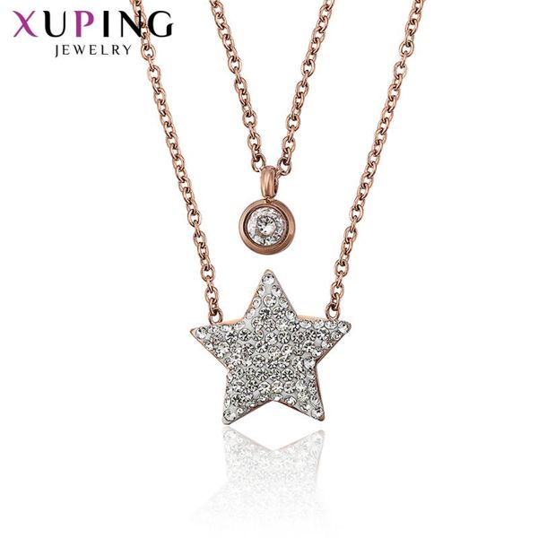 pendant necklaces 11.11 deals xuping star shape for woman stainless steel jewelry special design party gifts 45631, Silver
pendant necklaces 11.11 deals xuping star shape for woman stainless steel jewelry special design party gifts 45631, Silver