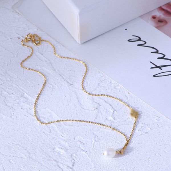 real gold plated real pearl pendant necklace fashion letter brand necklace with tags, Silver
real gold plated real pearl pendant necklace fashion letter brand necklace with tags, Silver