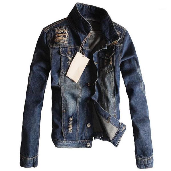 2020 spring and autumn japanese denim jackets for men hole jean jacket coats youth mens overcoats long-sleeved mens clothing 3xl1, Black;brown
2020 spring and autumn japanese denim jackets for men hole jean jacket coats youth mens overcoats long-sleeved mens clothing 3xl1, Black;brown