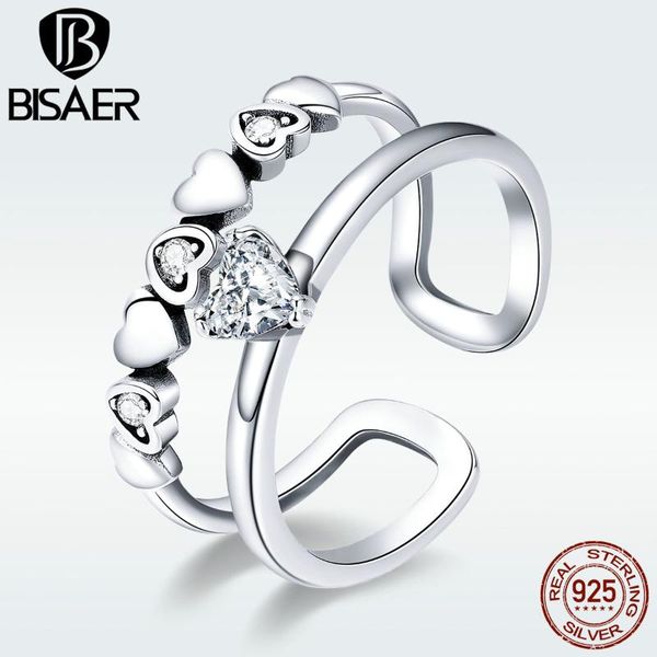 bisaer dropship jewelry 925 sterling silver heart stackable double layers open finger ring for women anels silver jewelry gxr429, Golden;silver
bisaer dropship jewelry 925 sterling silver heart stackable double layers open finger ring for women anels silver jewelry gxr429, Golden;silver