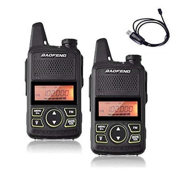 2pcs baofeng bf-t1 portable earphone pmini walkie talkie handheld 1 l civilian radio comunicador ham hf transceiver
2pcs baofeng bf-t1 portable earphone pmini walkie talkie handheld 1 l civilian radio comunicador ham hf transceiver