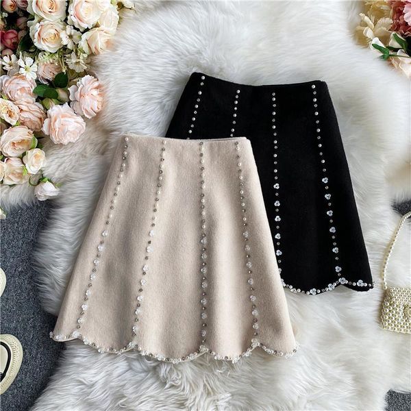 2020 new autumn and winter high waist slim solid color bag hip beaded a-line skirt diamond short skirt uk0031, Black
2020 new autumn and winter high waist slim solid color bag hip beaded a-line skirt diamond short skirt uk0031, Black