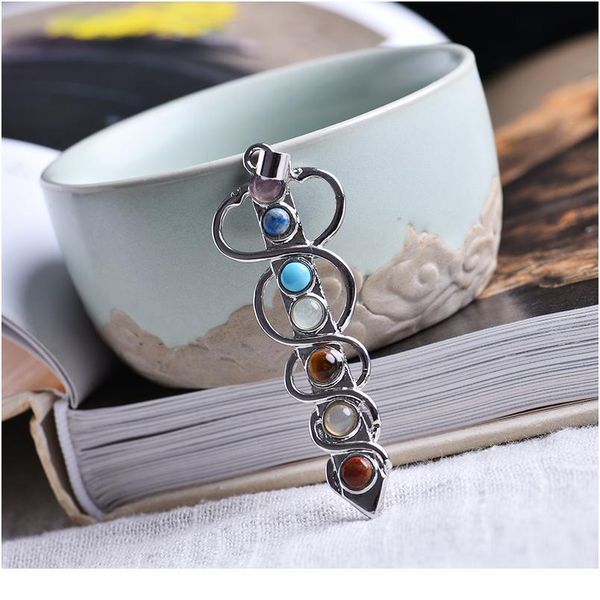natural 7 chakra stone yoga bohemian life pendant symbol reiki health amulet necklace pendant qyldsz, Black
natural 7 chakra stone yoga bohemian life pendant symbol reiki health amulet necklace pendant qyldsz, Black