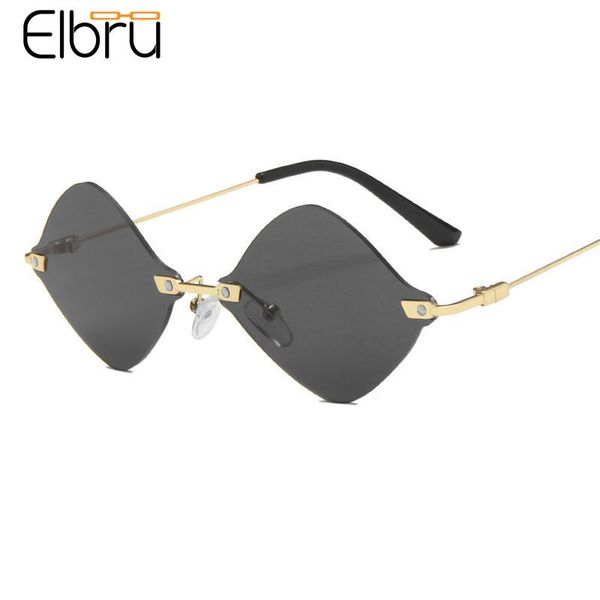sunglasses elbru diamond rimless classsic gold frame sungshades vintage fashion ocean color lens spectacles for men and women, White;black
sunglasses elbru diamond rimless classsic gold frame sungshades vintage fashion ocean color lens spectacles for men and women, White;black