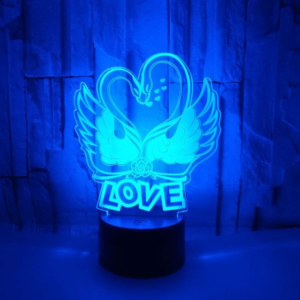love swan valentine's day wedding gift colorful touch switch 3d acrylic led night light 7 colors usb power home decoration
love swan valentine's day wedding gift colorful touch switch 3d acrylic led night light 7 colors usb power home decoration