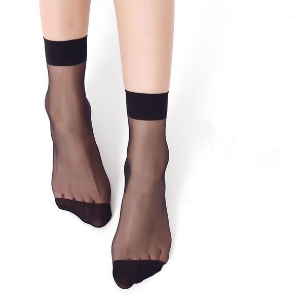 2019 summer 1 pair ultrathin transparent crystal silk socks for women high elastic black nylon short socks female1, Black;white
2019 summer 1 pair ultrathin transparent crystal silk socks for women high elastic black nylon short socks female1, Black;white