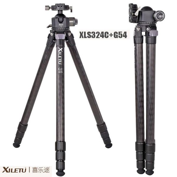 tripods xiletu xls324c + g54 carbon fiber tripod, with 360°panoramic ball head, for heavy duty slr camera professional pography stand
tripods xiletu xls324c + g54 carbon fiber tripod, with 360°panoramic ball head, for heavy duty slr camera professional pography stand