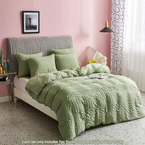 3pcs accessories solid modern comfortable washable gift bedding set seersucker quilt cover pillowcase ultra soft size
3pcs accessories solid modern comfortable washable gift bedding set seersucker quilt cover pillowcase ultra soft size