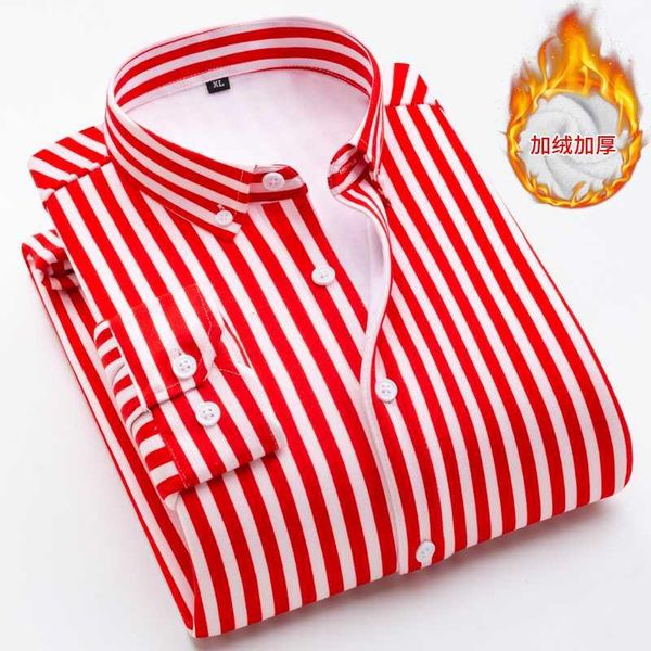 fashion men's slim shirts autumn and winter thickening warm striped male social shirt clothing size -5xl kg-87, White;black
fashion men's slim shirts autumn and winter thickening warm striped male social shirt clothing size -5xl kg-87, White;black