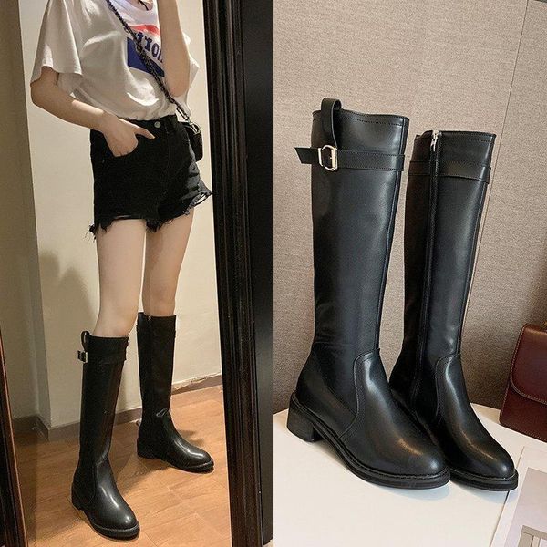 shoes lady boots winter footwear boots-women round toe thigh high heels high 2020 elegant autumn leather, Black
shoes lady boots winter footwear boots-women round toe thigh high heels high 2020 elegant autumn leather, Black
