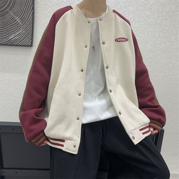 2021 spring fashion color matching youth popular jacket baseball collar casual cool printed men's coat, Black;brown
2021 spring fashion color matching youth popular jacket baseball collar casual cool printed men's coat, Black;brown